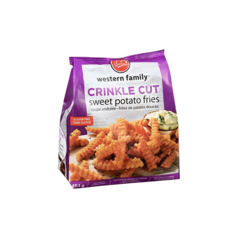 Western Family Crinkle Cut Sweet Potato Fries 454 g