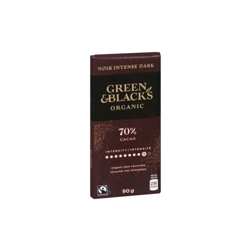 Green & Black's Organic Dark Chocolate with 70% Cocoa 90 g