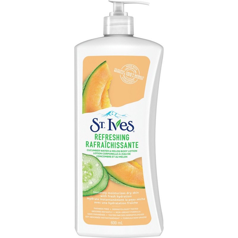 St Ives Body Lotion Refreshing Cucumber Water & Melon 600 ml