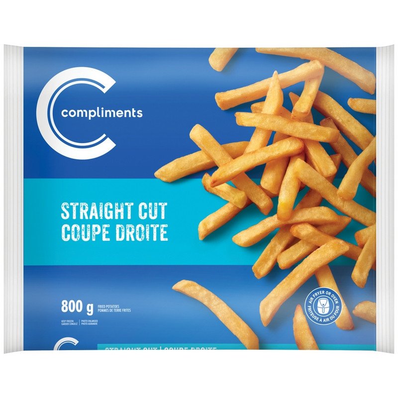 Compliments Straight Cut French Fried Potato 800 g