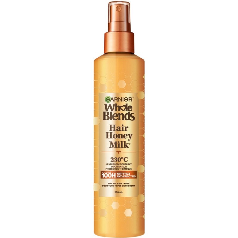 Garnier Whole Blends Hair Honey Milk 230C Heat Protection Spray 250 ml