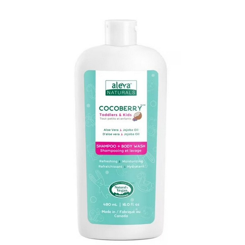 Aleva Naturals Cocoberry Toddlers & Kids Shampoo + Body Wash 480 ml