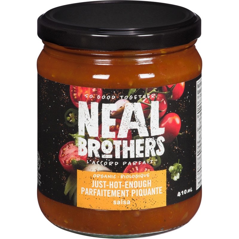 Neal Brothers Organic Just Hot Enough Salsa 410 ml