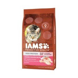 Iams ProActive Health Dry Cat Food High Protein Chicken & Salmon 1.36 kg