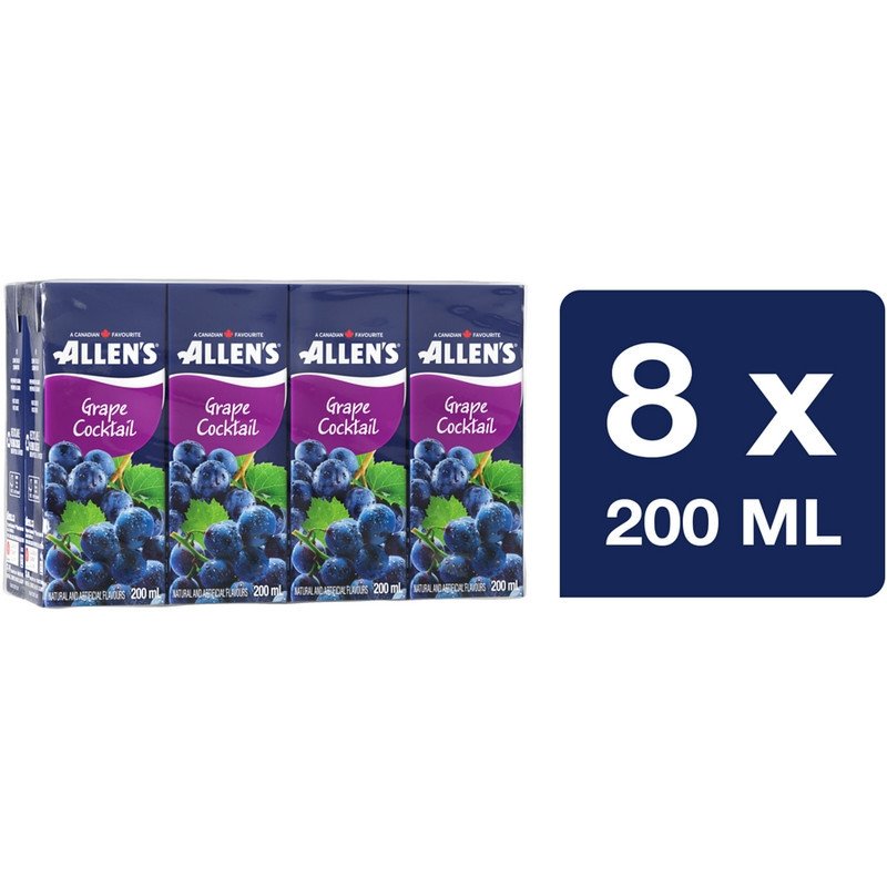 Allen's Grape Cocktail 8 x 200 ml