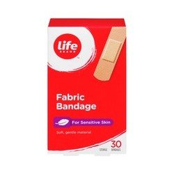 Life Brand Fabric Bandages for Sensitive Skin 30’s
