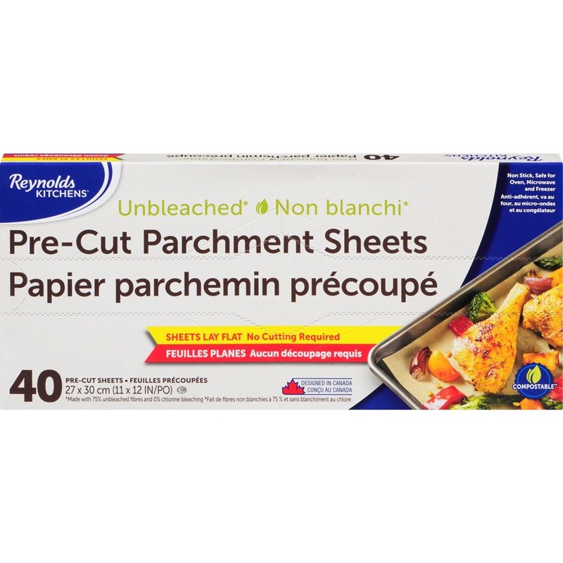 Reynolds Unbleached Pre-Cut Parchment Sheets 40's