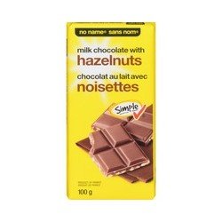 No Name Milk Chocolate Bar with Hazelnuts 100 g