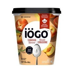 Iogo Canadian Harvest Peaches Yogurt 3.2% 650 g