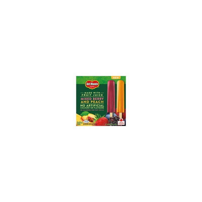 Del Monte Mixed Berry & Peach Fruit Bars 10 x 50 ml