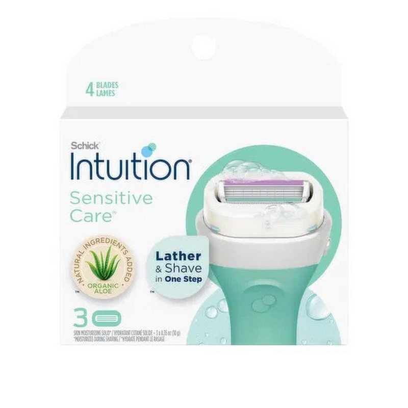 Schick Women's Intuition Sensitive Care Razor Refills 3's