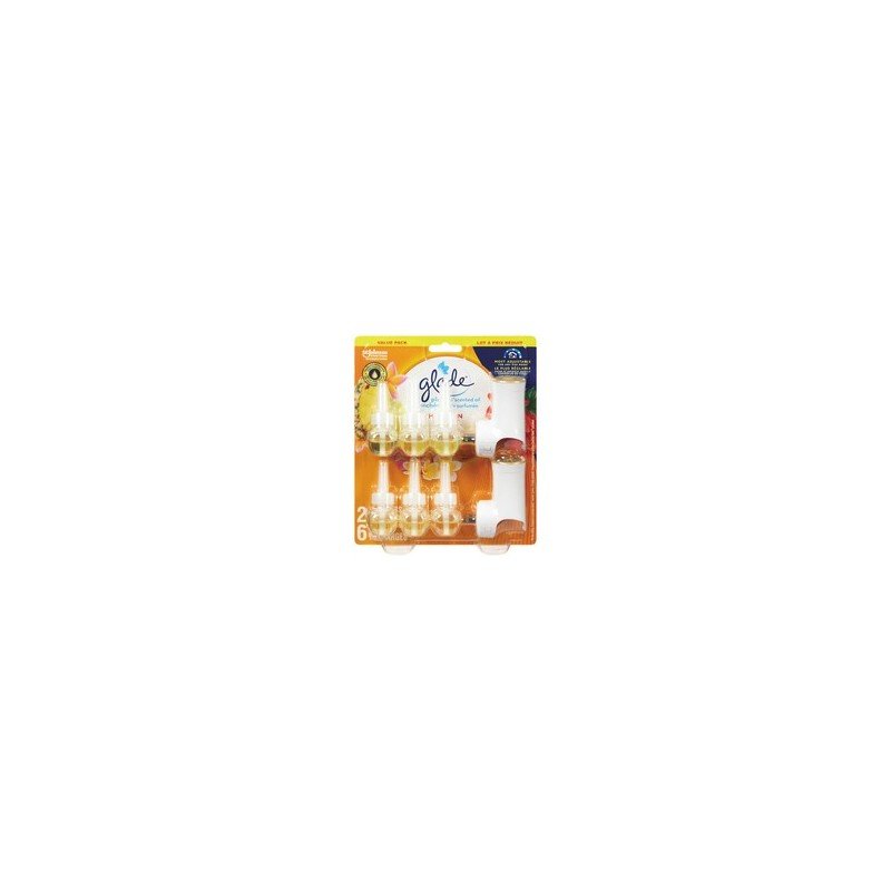 Glade Plugins Scented Oil Hawaiian Breeze 2+6 Value Pack