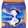 Always Infinity Flex Foam 4 Overnight Pads with Wings Regular Flow Unscented 13's