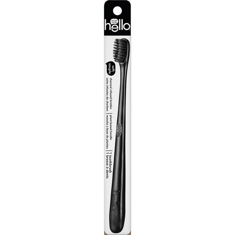 Hello Charcoal Manual Toothbrush each