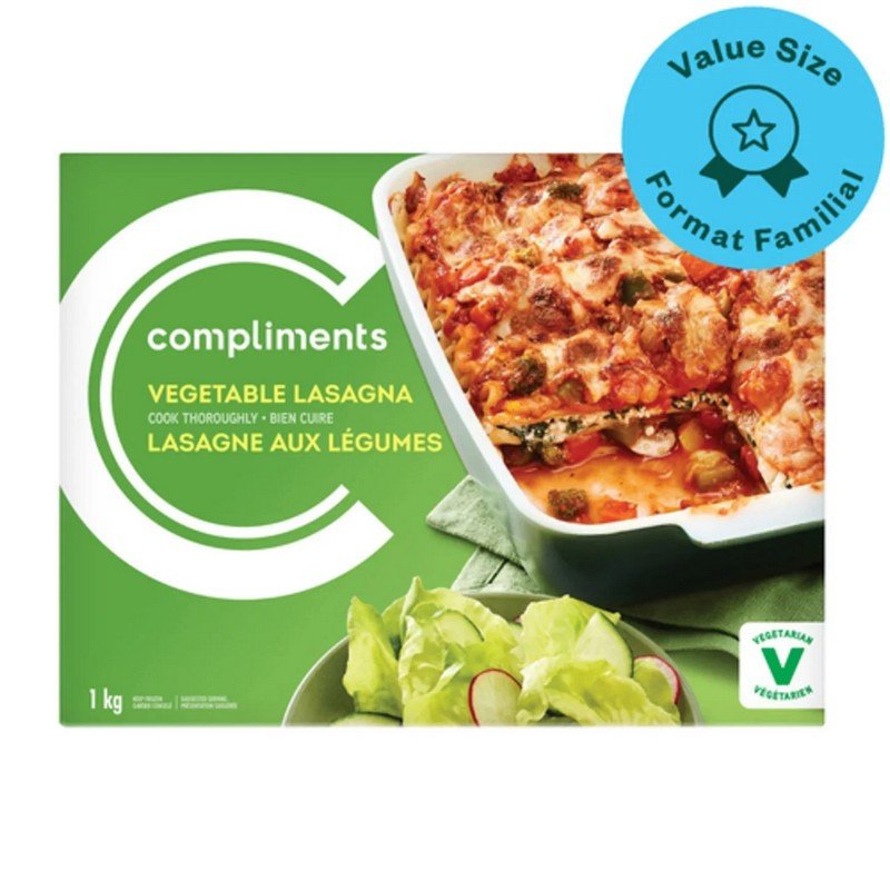 Compliments Vegetable Lasagna 1 kg