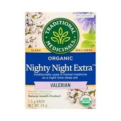 Traditional Medicinals Organic Nighty Night Extra Valerian Herbal Tea 16’s