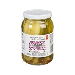 PC Zesty Garlic Deli-Sliced Dill Pickles 500 ml