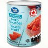 Great Value No Salt Added Diced Tomatoes 796 ml