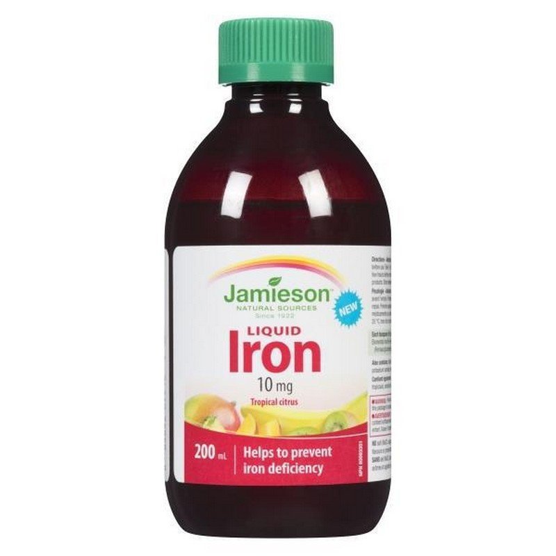 Jamieson Liquid Iron 10 mg Tropical Citrus 200 ml