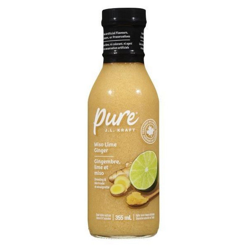 JL Kraft Pure Dressing Miso Lime Ginger 355 ml