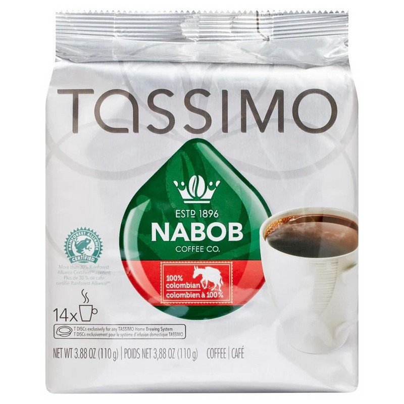 Tassimo Nabob Coffee 100% Colombian 110 g 14's