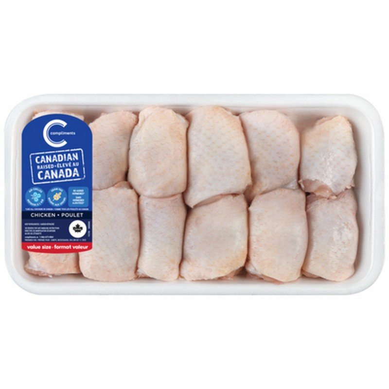 Compliments Air-Chilled Chicken Thighs Value Pack (up to 1500 g per pkg)