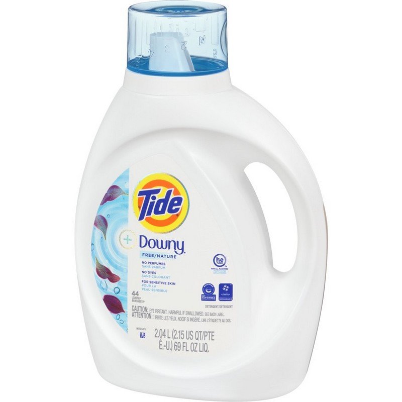 Tide Liquid HE Laundry + Downy Free No Perfumes 2.04 L