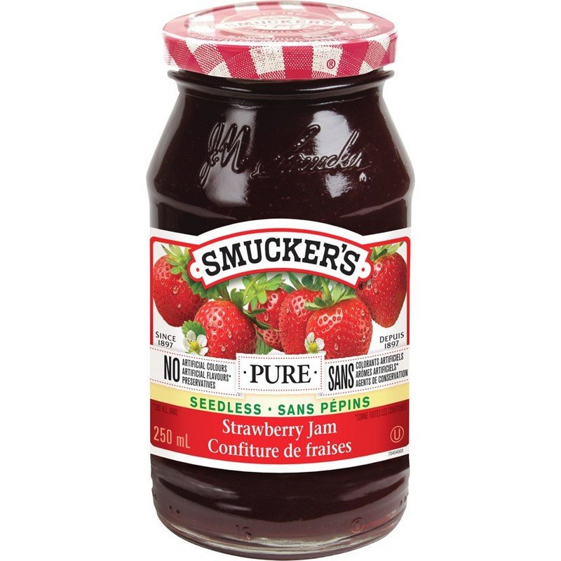 Smuckers Pure Seedless Strawberry Jam 250 ml