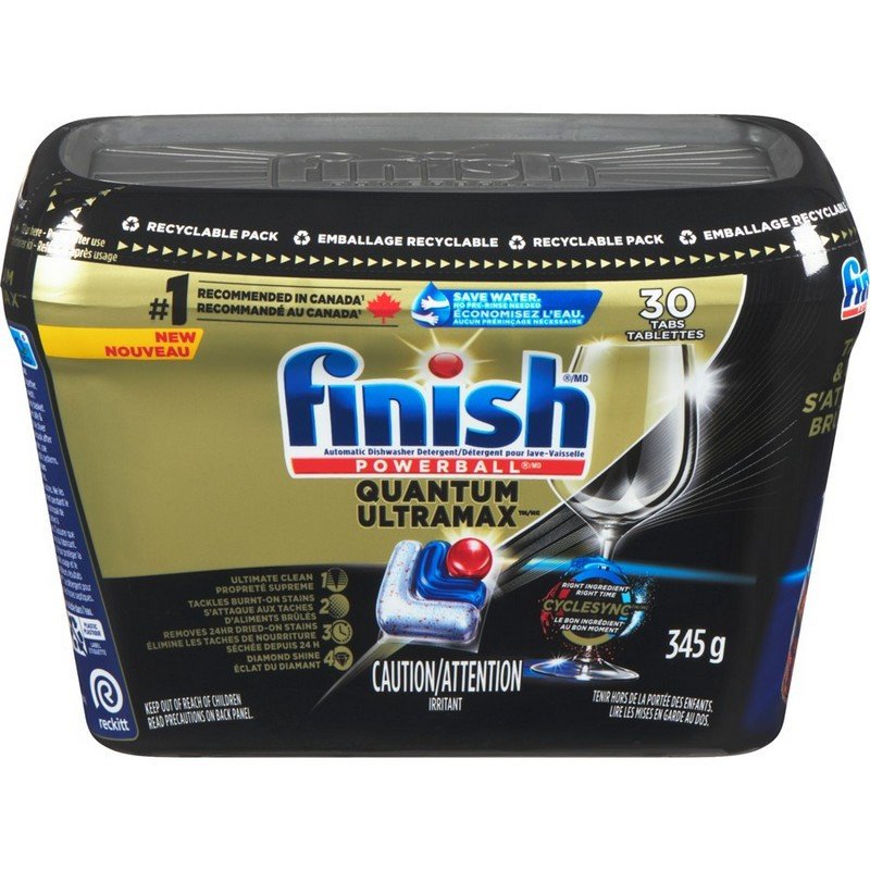 Finish Powerball Quantum Ultramax Dishwasher Detergent Tabs 30’s