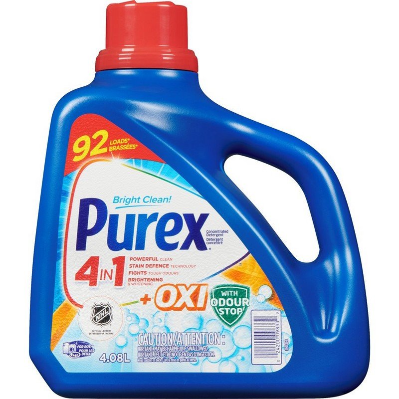 Purex Liquid Laundry 4-in-1 Oxi+ Odour Stop 92 Loads