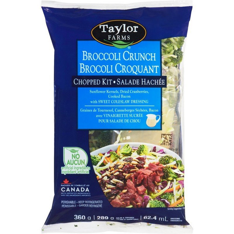 Taylor Farms Chopped Salad Kit Broccoli Crunch 360 g