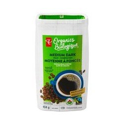 PC Organics Coffee Medium Dark Roast Whole Bean 454 g