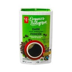 PC Organics Coffee Dark Roast Whole Bean 907 g