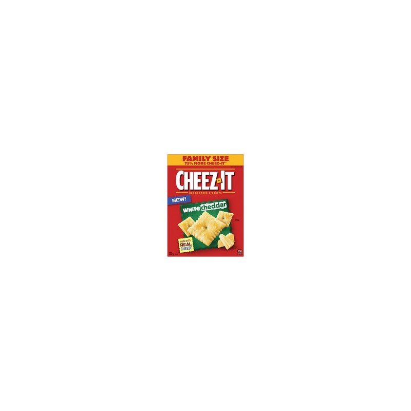 Kellogg’s Cheez-It Baked Snack Crackers White Cheddar Family Size 352 g