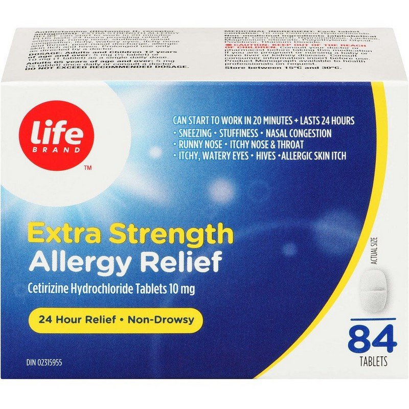 Life Brand Extra Strength Allergy Relief 84's