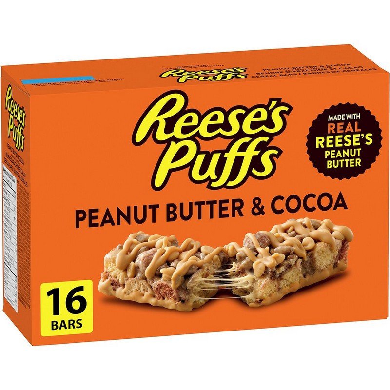 Reese Puffs Peanut Butter & Cocoa Cereal Bars 385 g