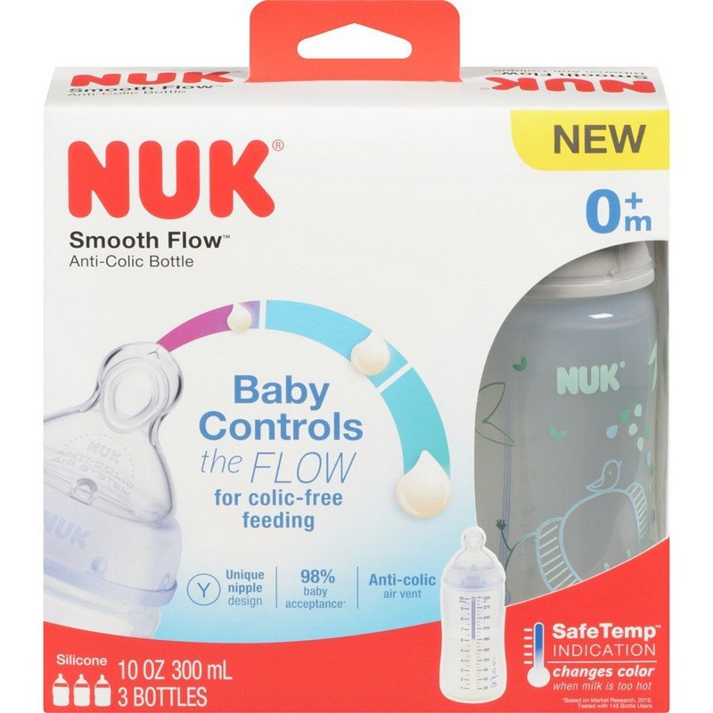 NUK Smooth Flow Anti-Colic Bottle 0+m