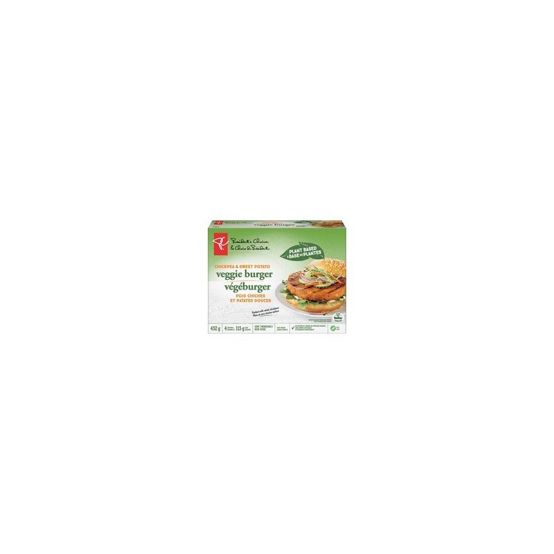PC Plant-Based Chickpea & Sweet Potato Veggie Burger 452 g
