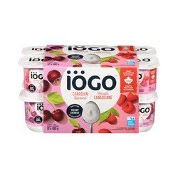 Iogo Canadian Harvest Yogurt Cherry Raspberry 12 x 100 g
