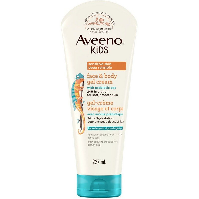 Aveeno Kids Sensitive Skin Face & Body Gel Cream Hypoallergenic 227 ml