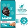Iams Proactive Health Dry Cat Food Indoor Weight & Hairball Care Samon 3.18 kg