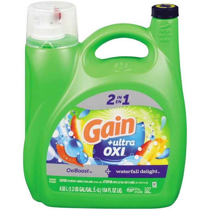 Gain +Ultra Oxi Liquid Laundry 2-in-1 OxiBoost + Waterfall Delight 4.55 L
