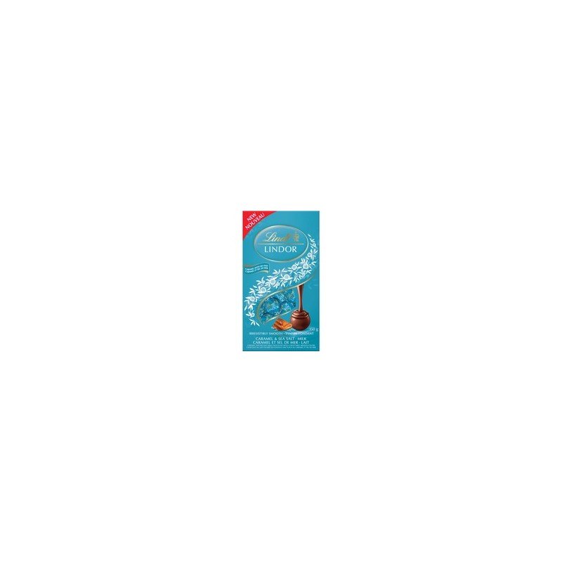 Lindt Lindor Irresistably Smooth Caramel with Sea Salt Chocolate Bag 150 g